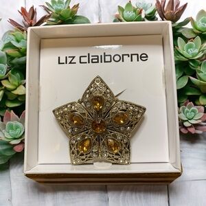 Dazzling Liz Claiborne brooch pen